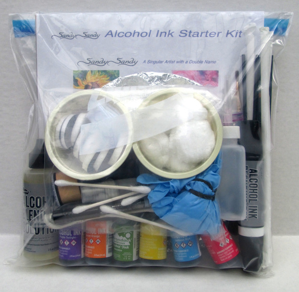 Alcohol ink and supplies